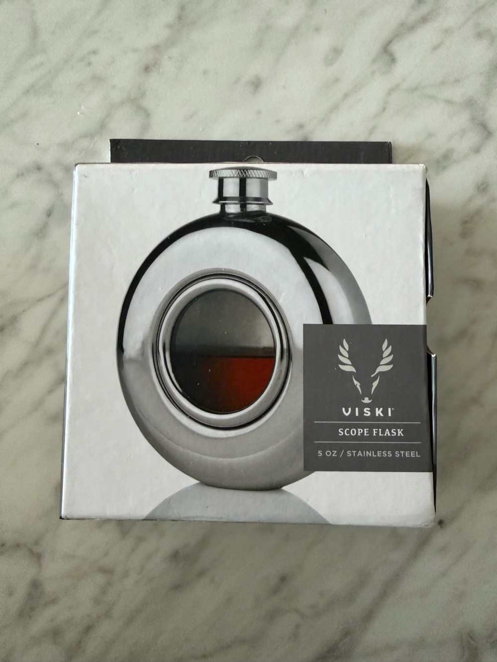 Stainless Steel Scope Flask - Silver